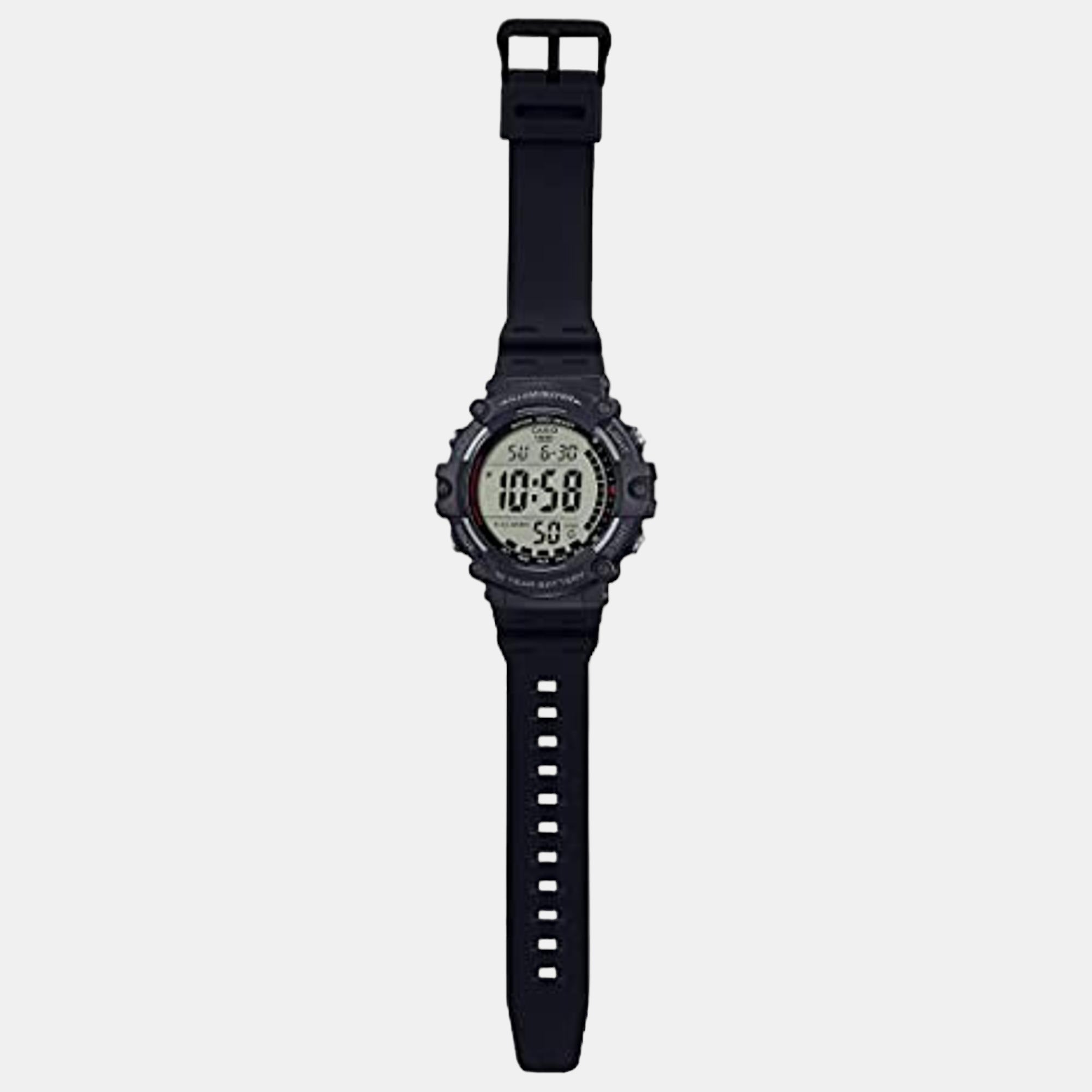Youth Men Quartz Grey Dial Digital Resin Watch D218