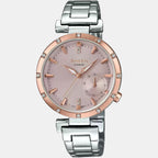 Sheen Women Quartz Pink Dial Chronograph Stainless Steel Watch SX225