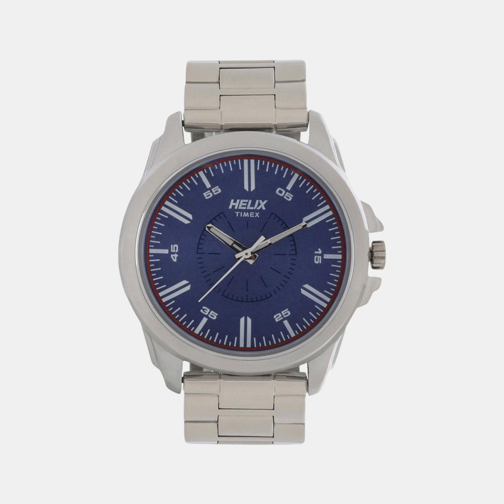 Helix Round Blue Analog watch