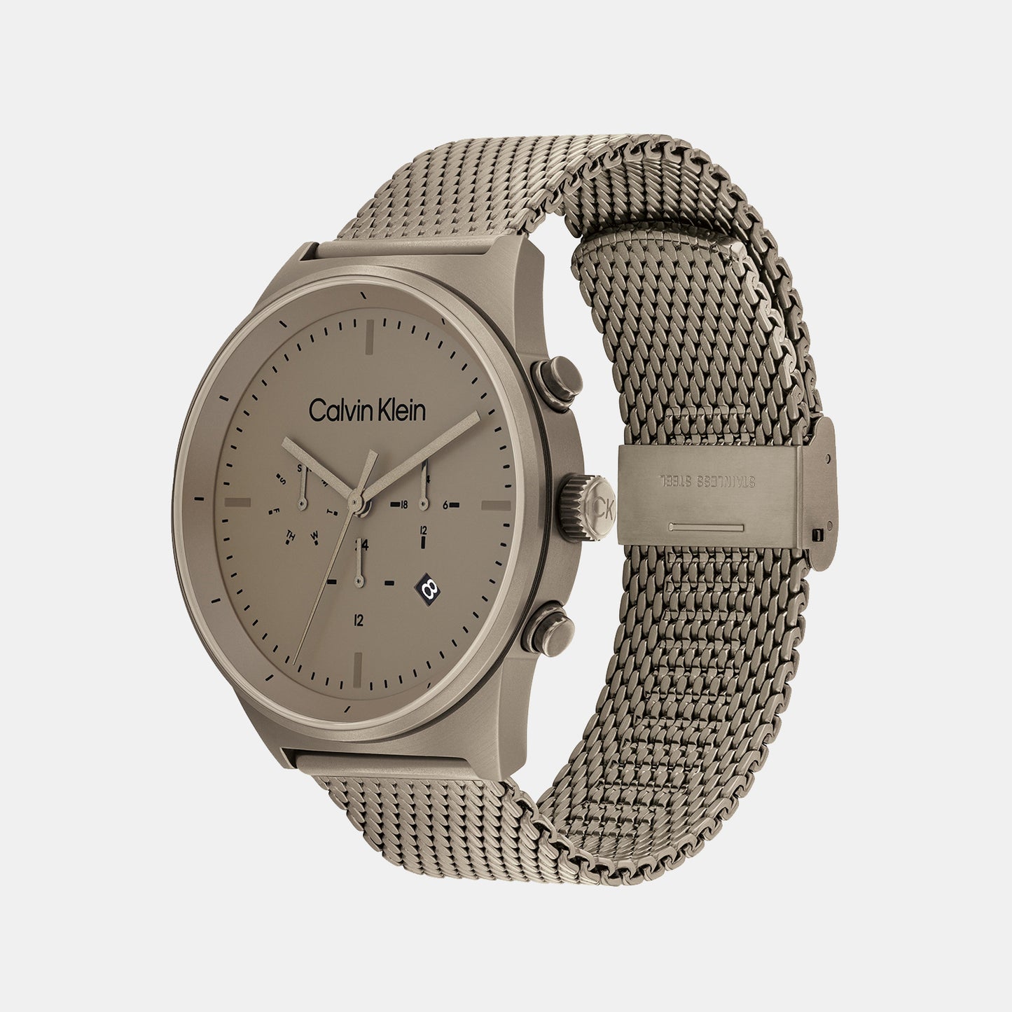 Male Khaki Chronograph Mesh Watch 25200297