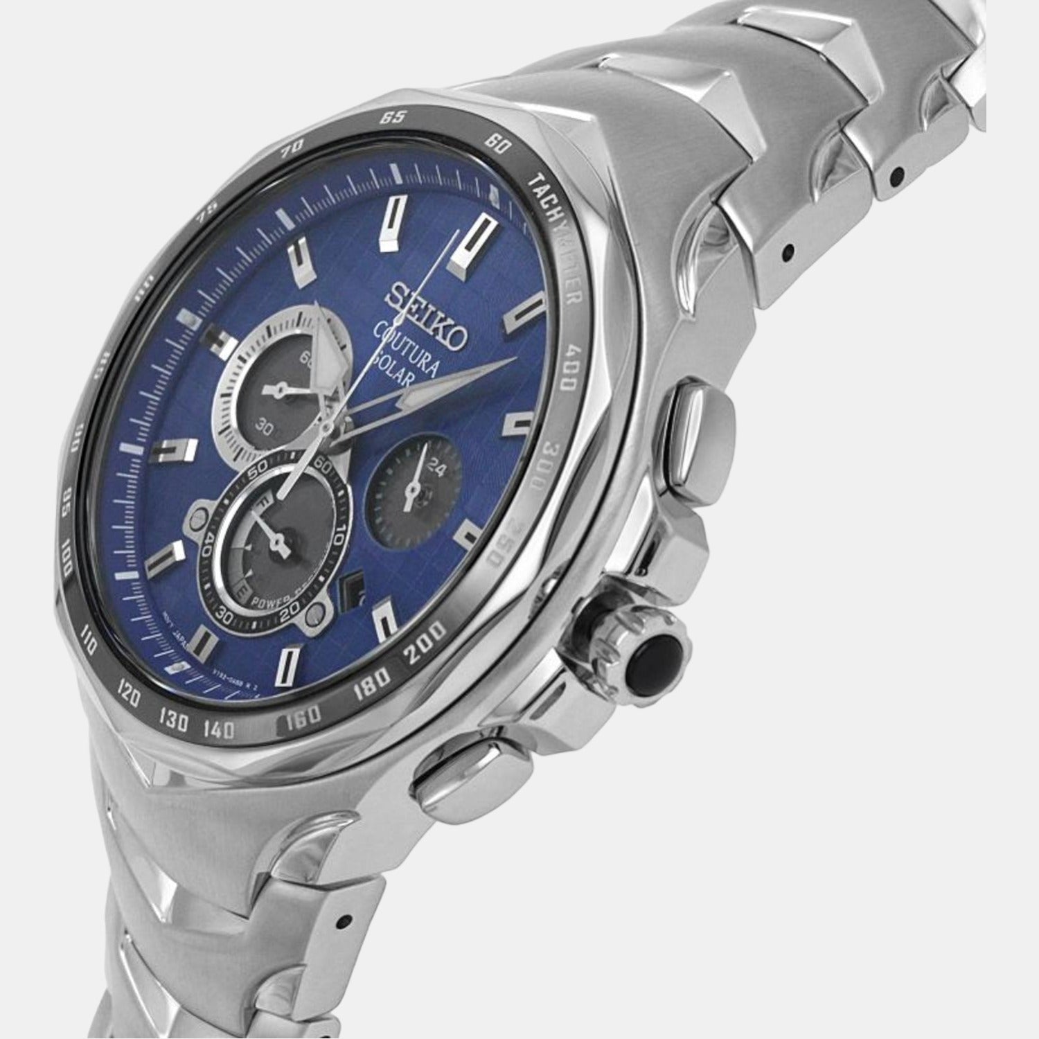 Seiko Men Round Blue watch