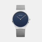Bering Round Blue Analog watch