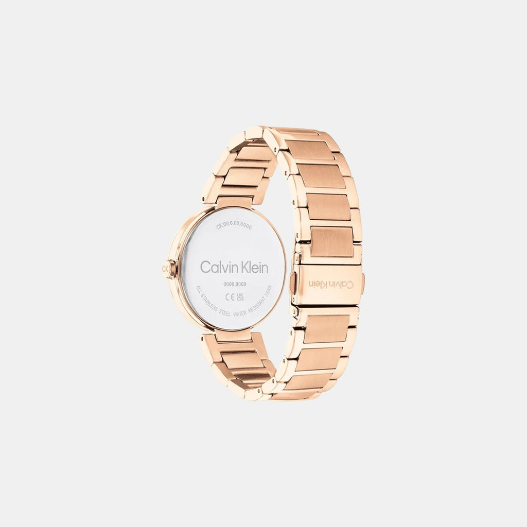 Ck Sensation Women Quartz White Dial Analog Stainless Steel Watch 25200253