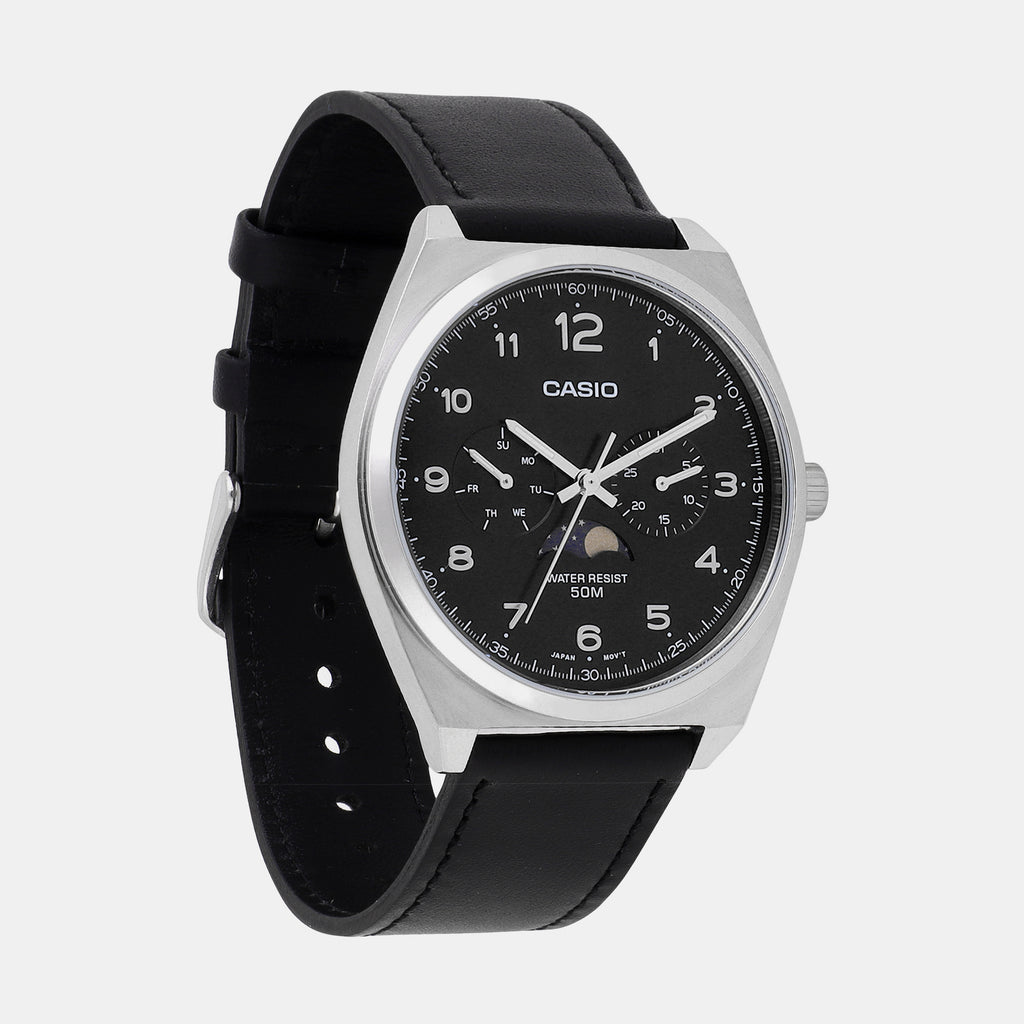 Casio Men Round Black watch