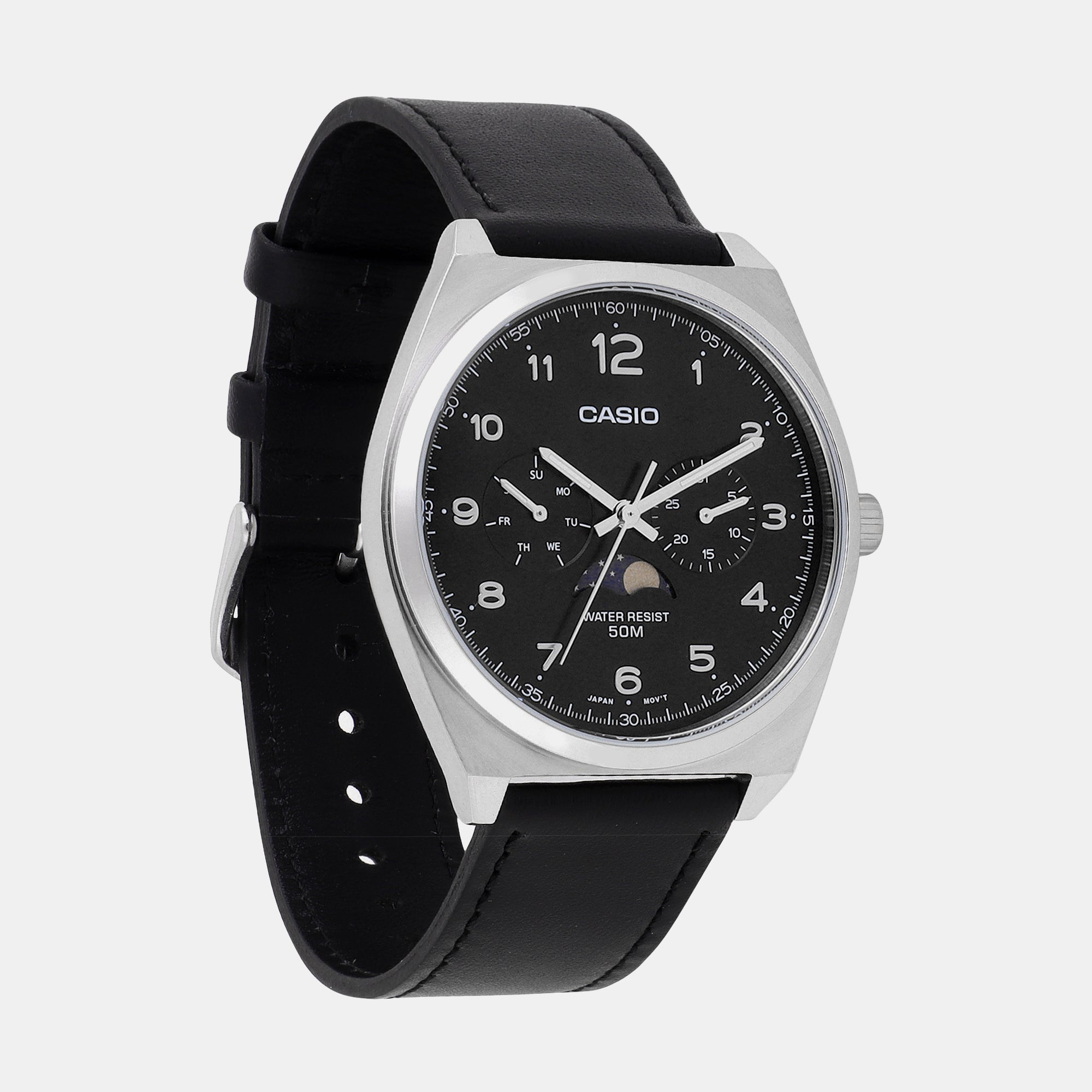 Casio Men Round Black watch