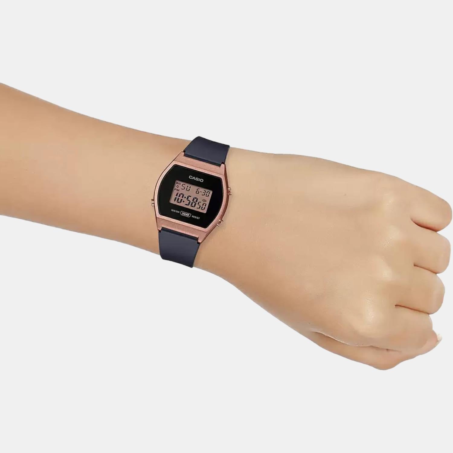 Vintage Unisex Quartz Beige Dial Digital Resin Watch D214