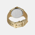 Armani Exchange Leather Gold watch