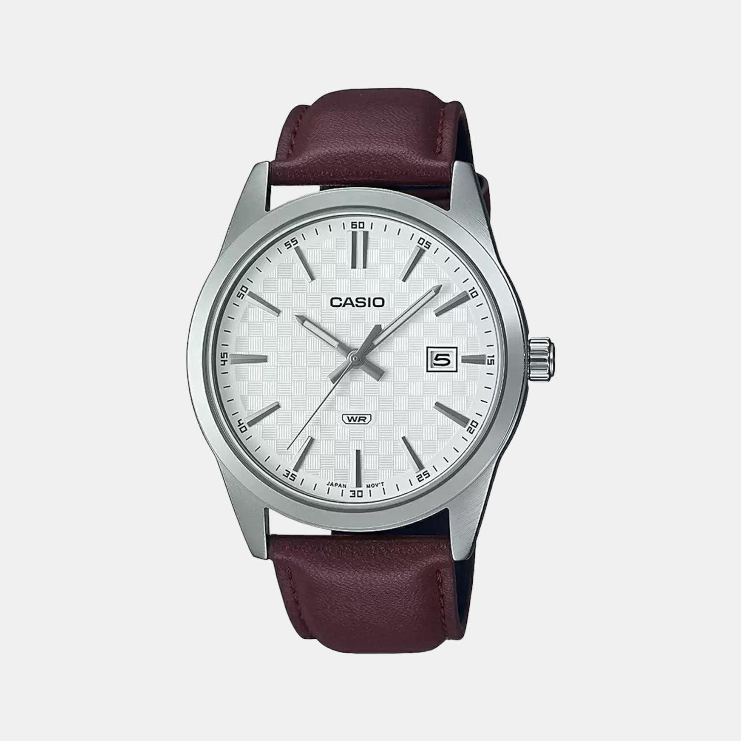 Casio Round White Analog watch
