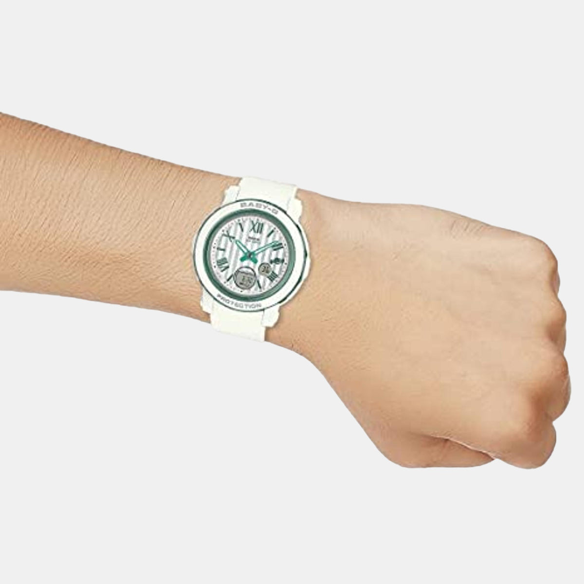 Baby-G Women Quartz White Dial Analog-Digital Resin Watch B233