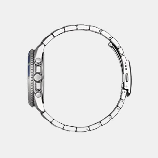 Men Quartz Blue Dial Chronograph Stainless Steel Watch AN8201-57L