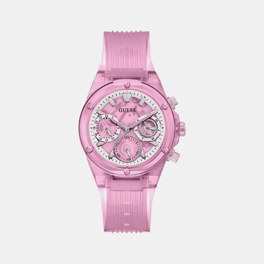 Female Pink Analog Brass Watch GW0438L2