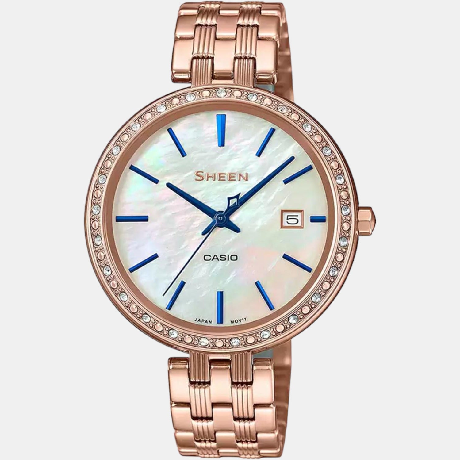 Sheen Women Quartz Silver Dial Analog Stainless Steel Watch SX242