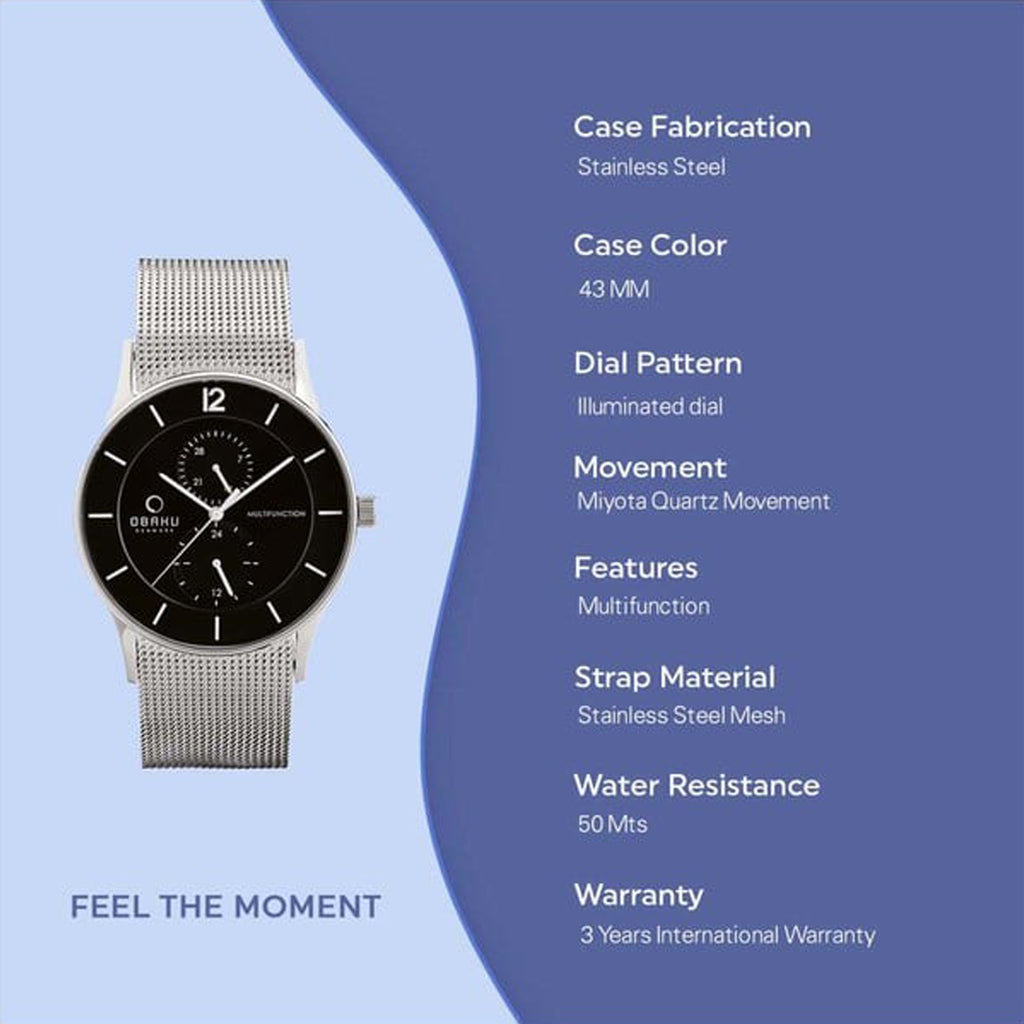 Obaku Mesh Black watch