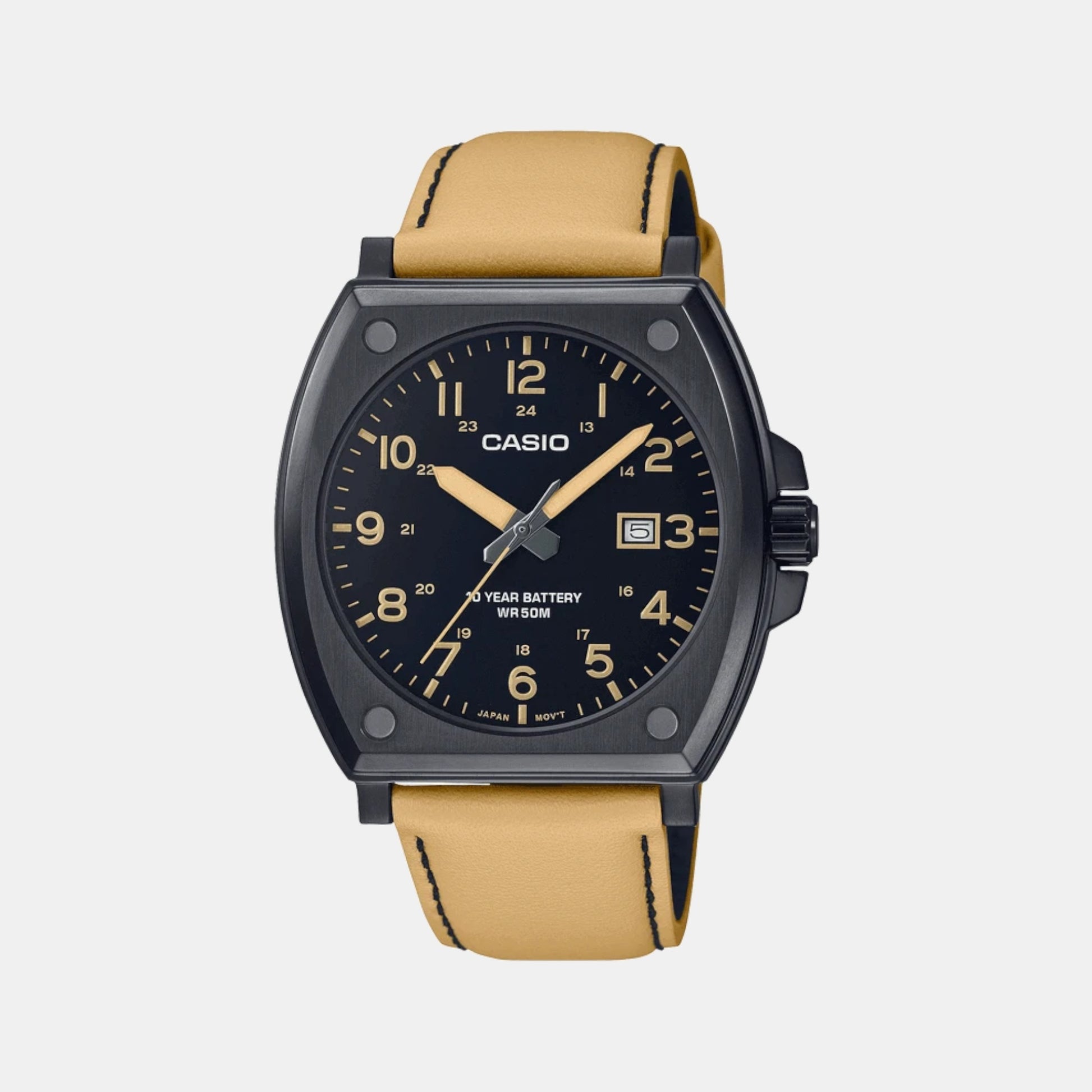 Male Analog Leather Watch A2121