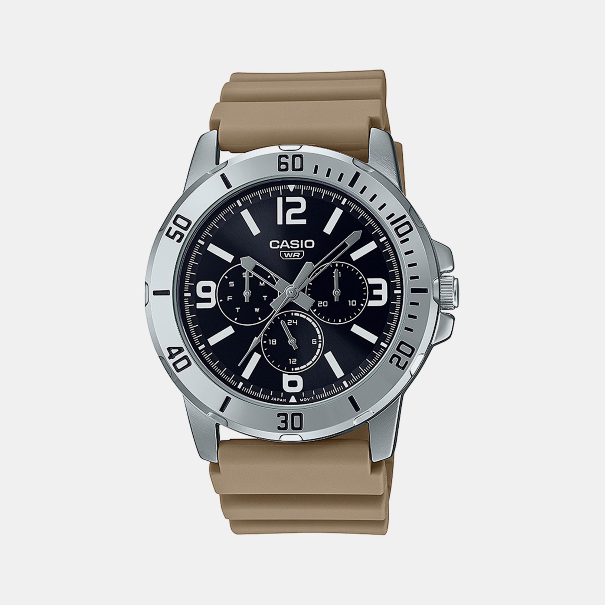 Casio Round Black Chronograph watch