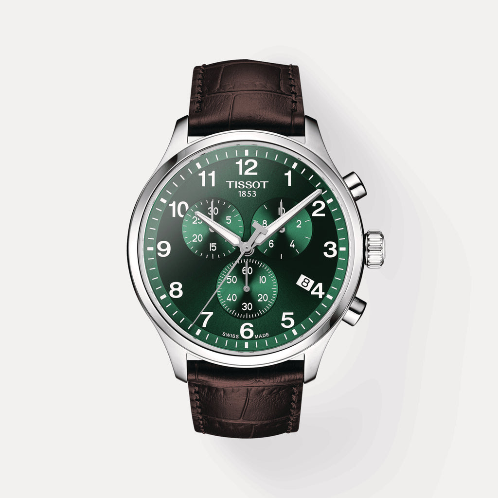 Tissot Round Green Chronograph watch