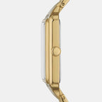 Fossil Women Rectangular Gold watch