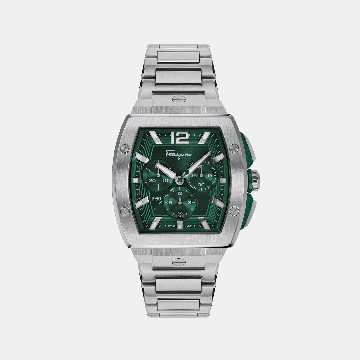 Male Green Chronograph Stainless Steel Watch SFKE00523