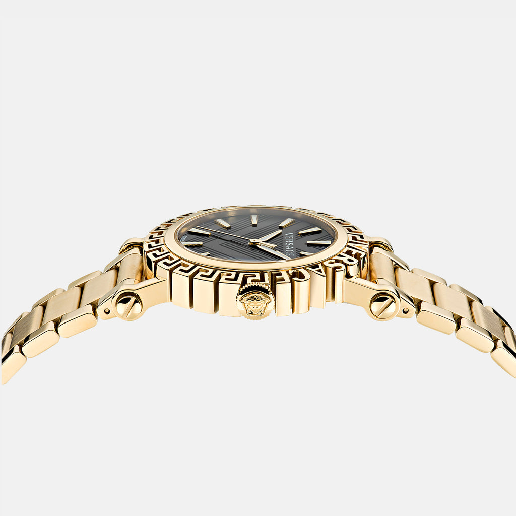 Versace Men Round Black watch