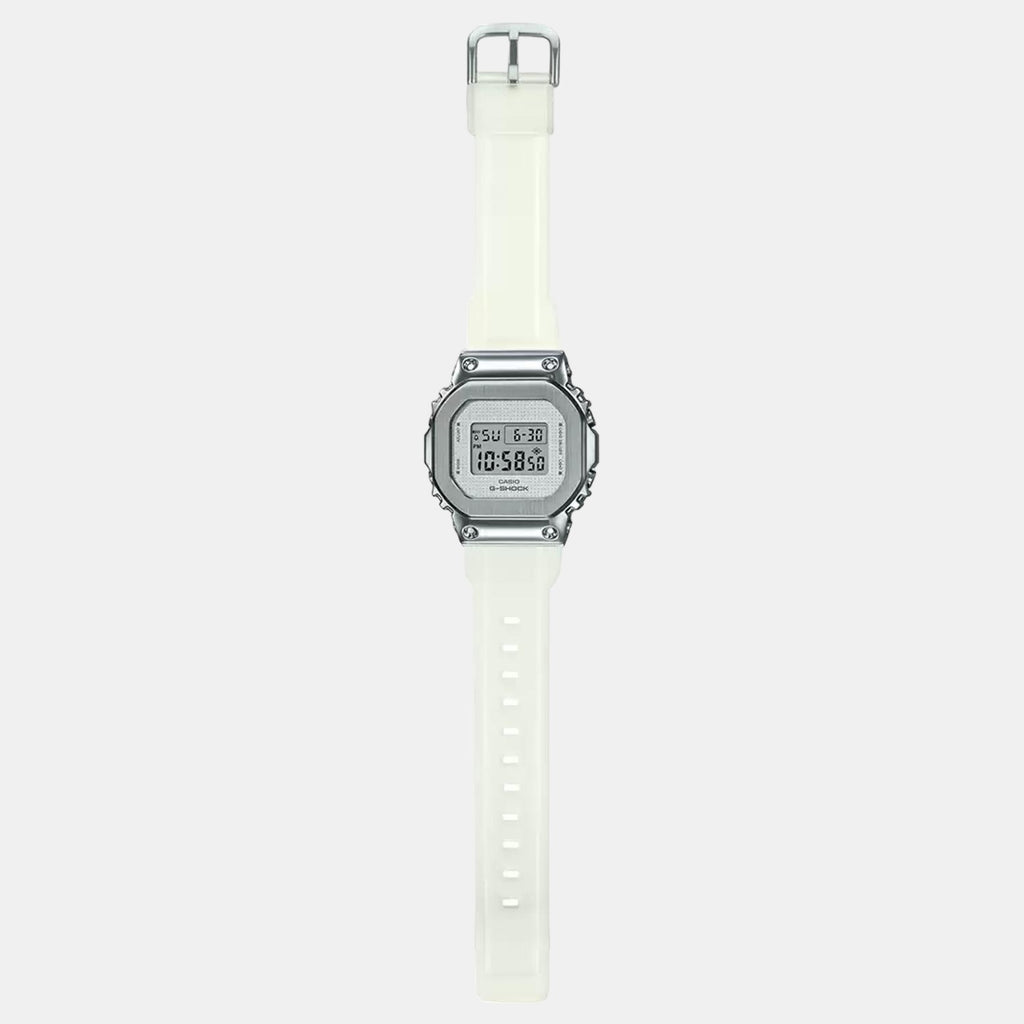 G-Shock Women Quartz White Dial Digital Resin Watch G1104