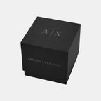Armani Exchange Leather Rose Gold watch