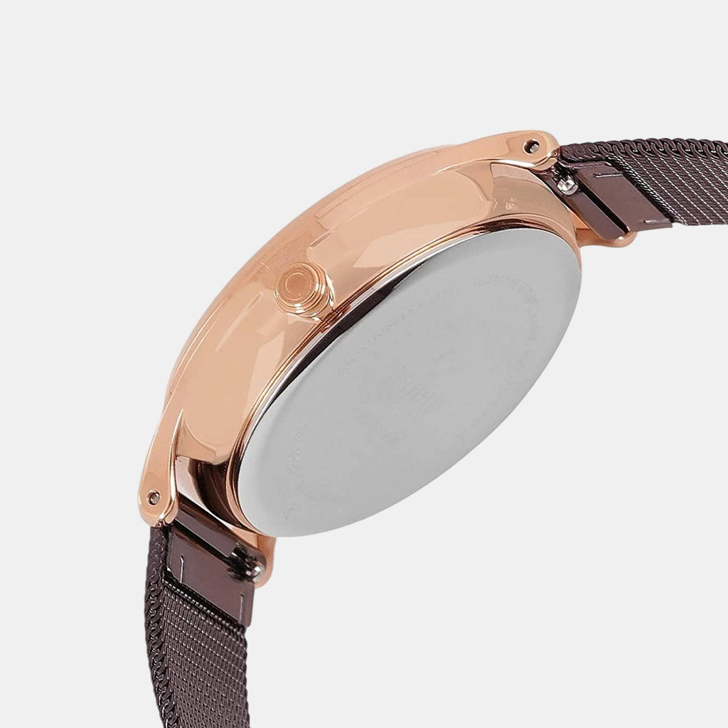 Obaku Women Round Brown watch
