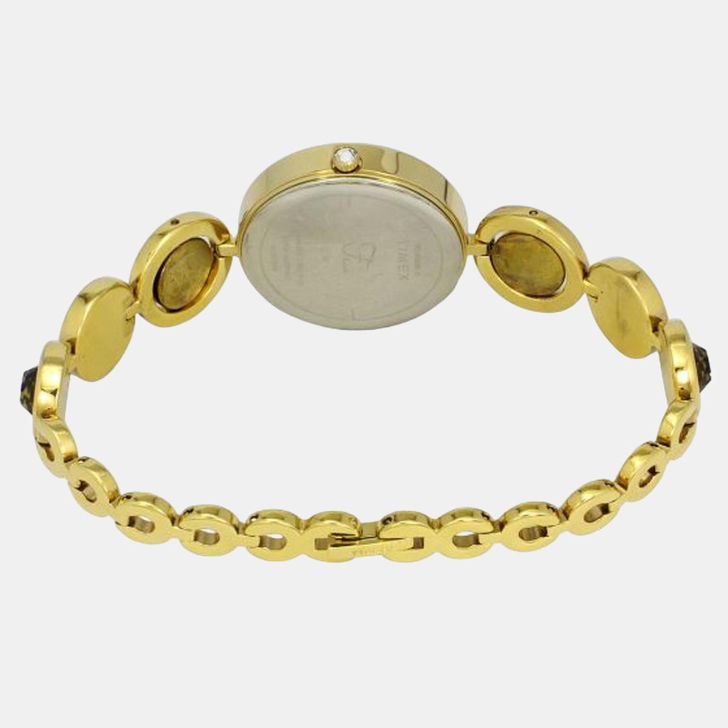 Fria Women Quartz Silver Dial Analog Brass Watch TWEL16400