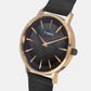 Fashion Women Quartz Black Dial Analog Stainless Steel Watch TWEL15608