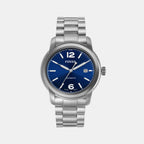 Fossil Round Blue Analog watch