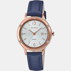 Sheen Women Quartz White Dial Analog Leather Watch SH208