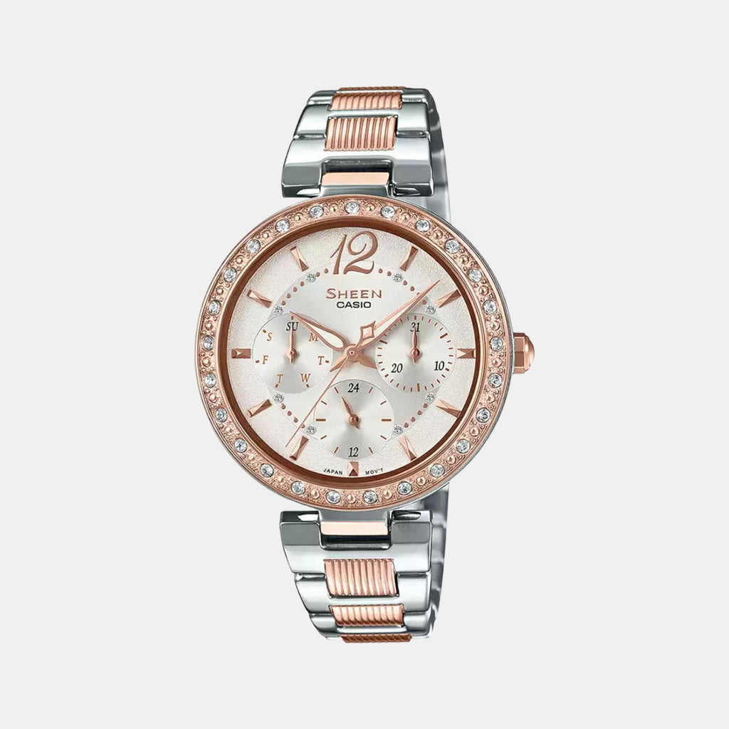 Sheen Female Analog Multifunction Stainless Steel Watch SX235