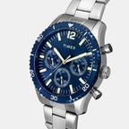 E Class Men Quartz Blue Dial Chronograph Stainless Steel Watch TWEG22203