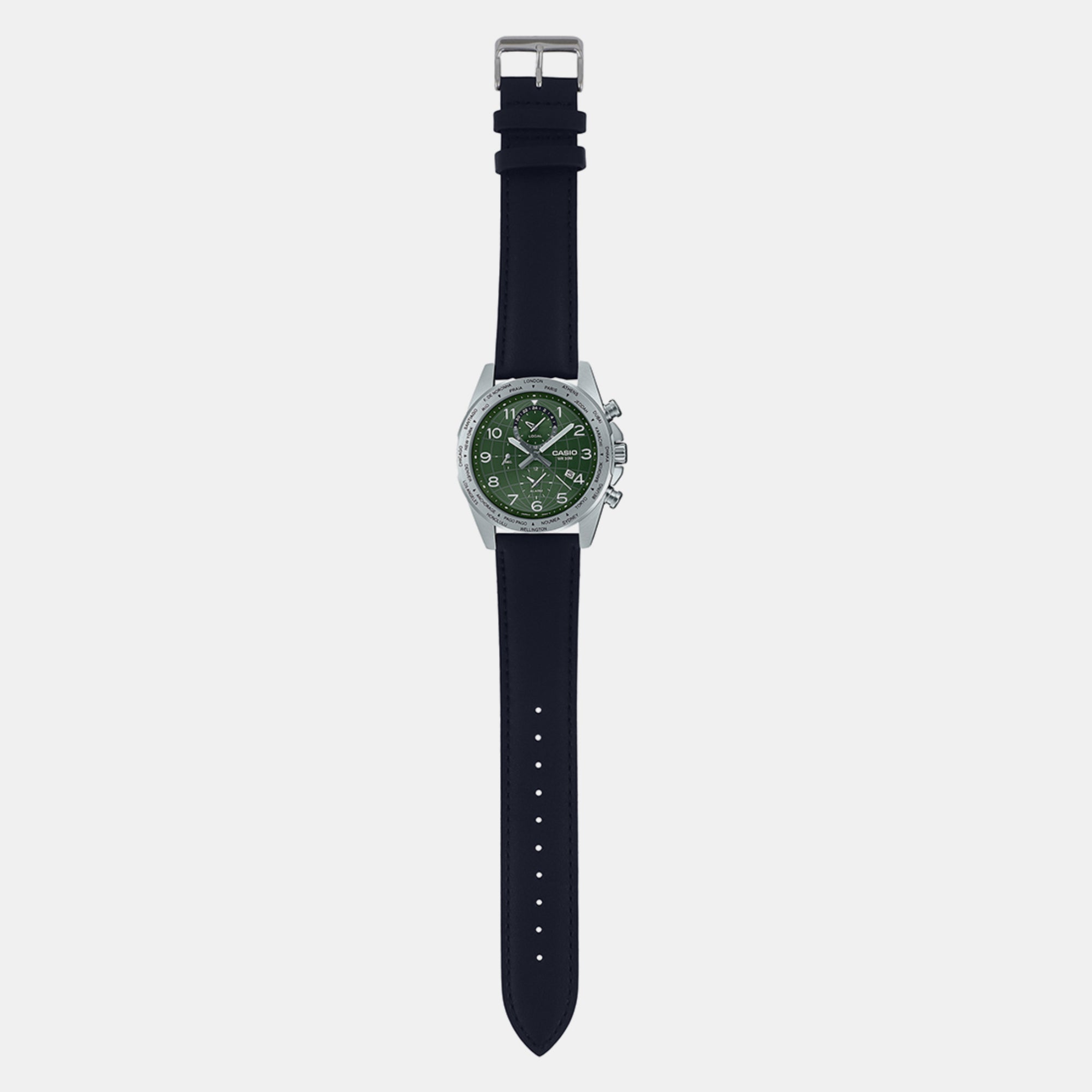 Casio Leather Green watch