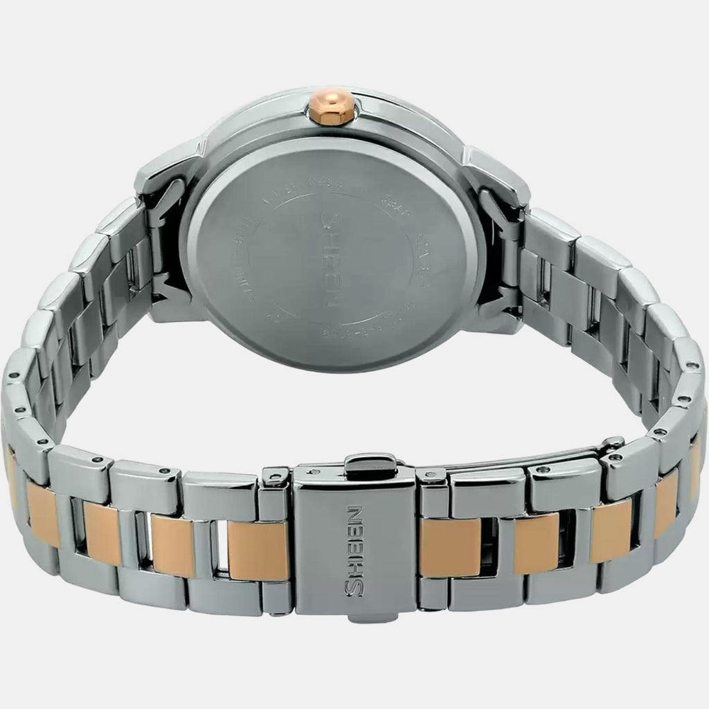 Sheen Women Quartz Rose Gold Dial Chronograph Stainless Steel Watch SX210