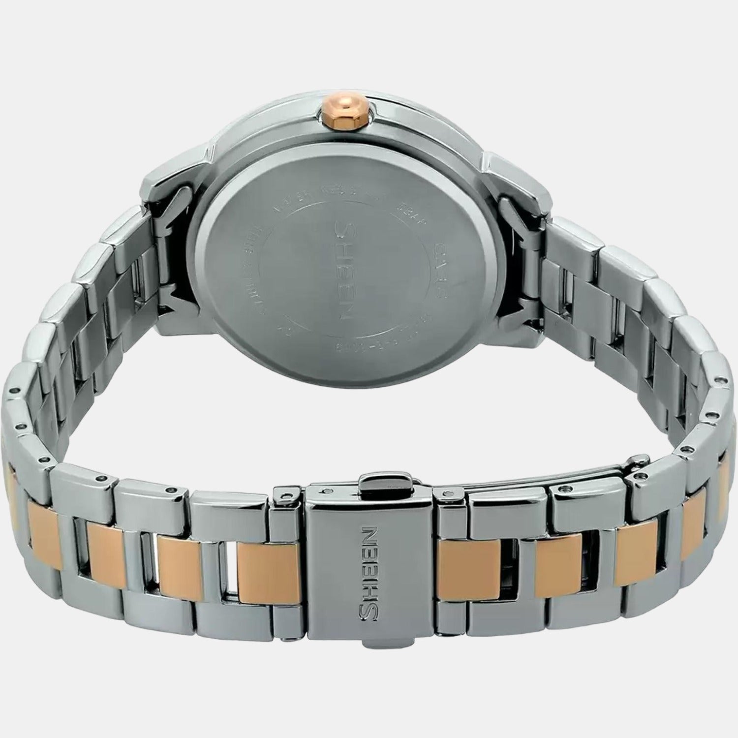 Sheen Women Quartz Rose Gold Dial Chronograph Stainless Steel Watch SX210