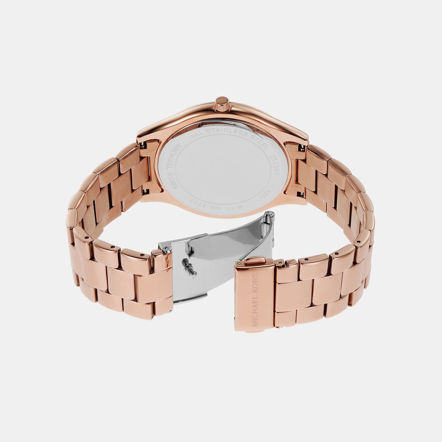 Female Rose Gold Analog Stainless Steel Watch MK4733