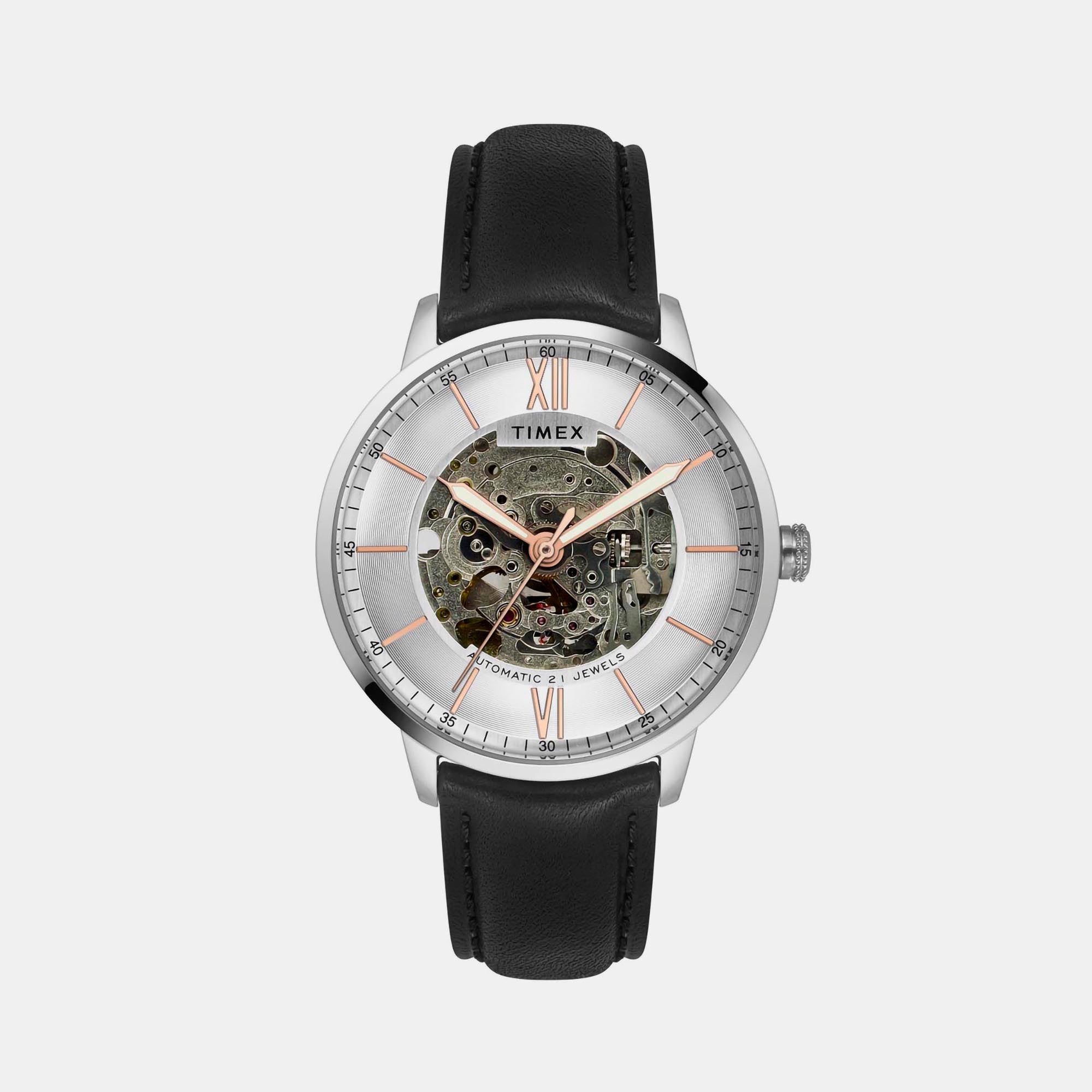 Timex Round Silver Analog watch