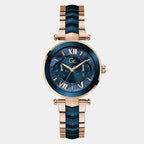 GC Round Blue Analog watch
