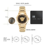 Medusa Infinite Women Quartz Black Dial Analog Stainless Steel Watch VE3F00522