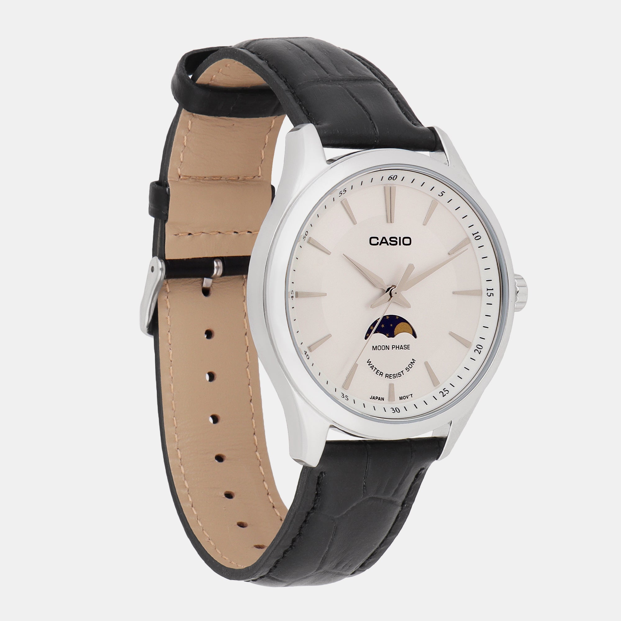 Casio Men Round White watch