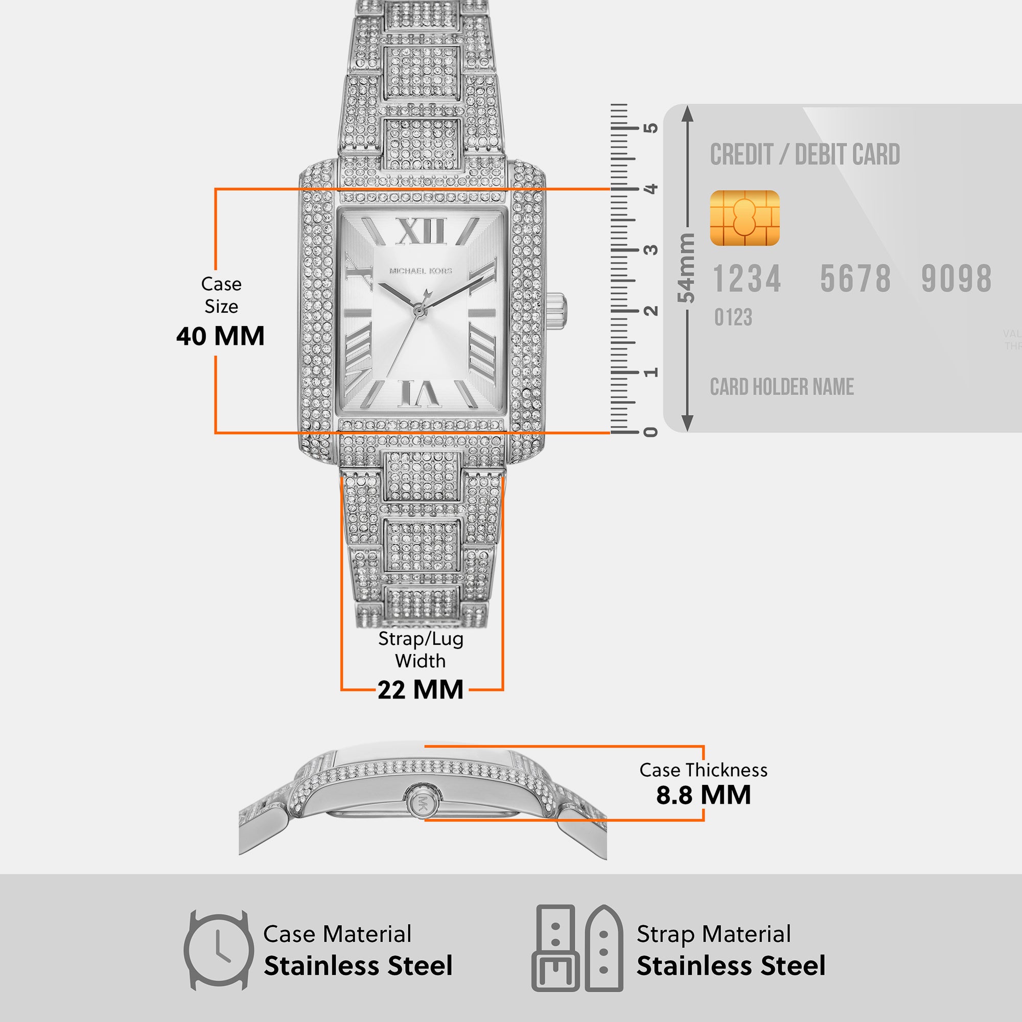 Michael Kors Rectangular Quartz Analog Women watch