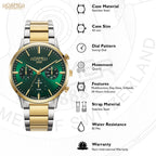 R-Line Men Quartz Green Dial Analog Stainless Steel Watch 718982 48 75 70