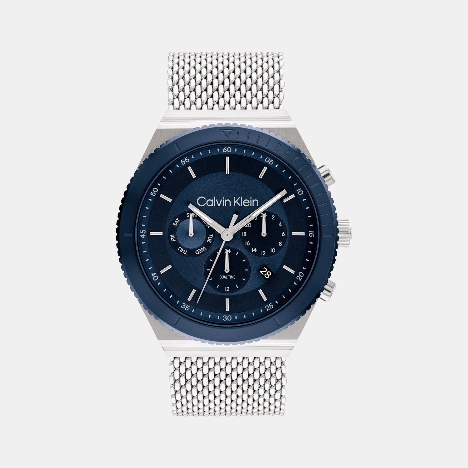 Calvin Klein Tonneau Blue Chronograph watch
