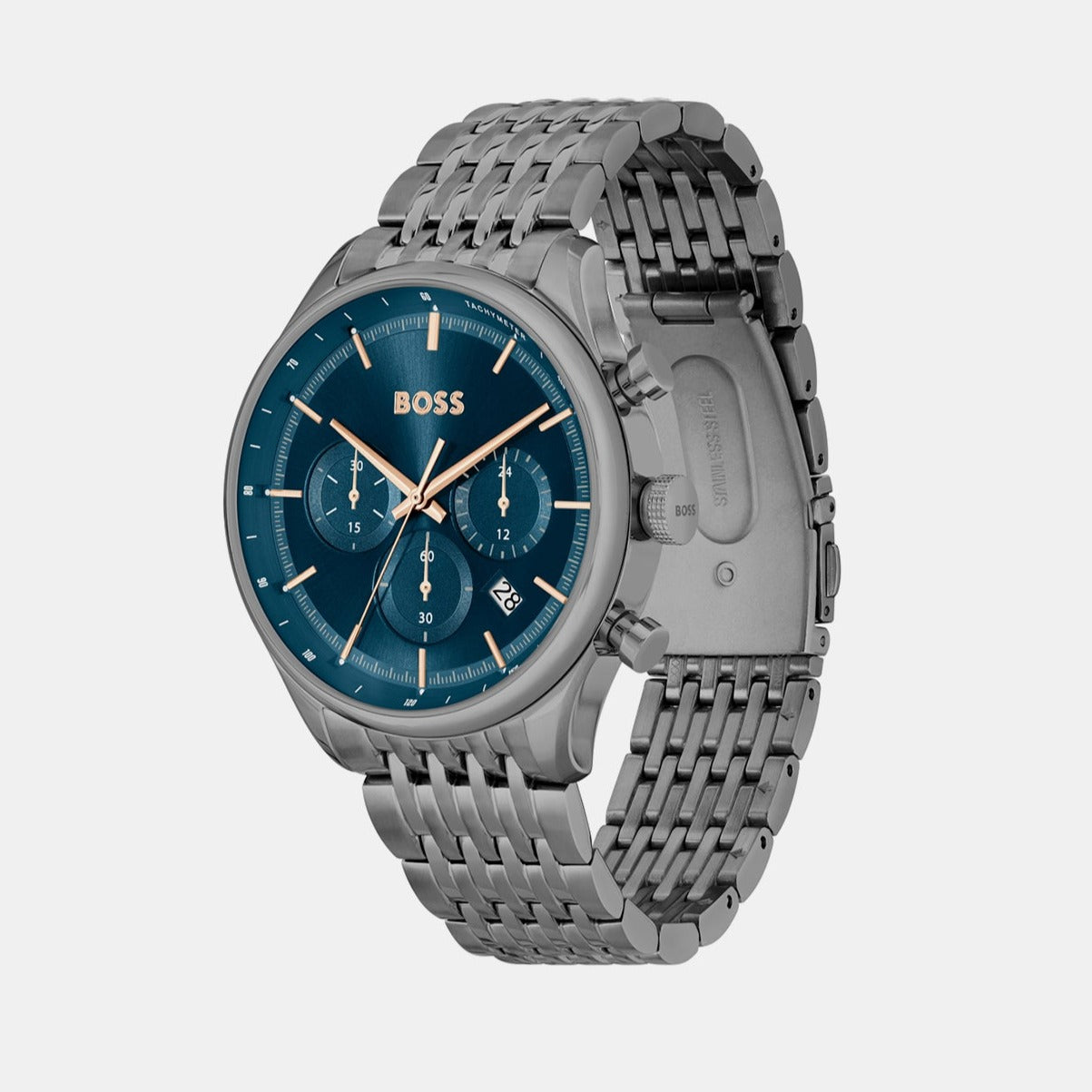 Gregor Men's Blue Chronograph Stainless Steel Watch 1514083