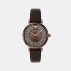 Emporio Armani Round Brown Analog watch