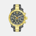 Versace Round Grey Chronograph watch