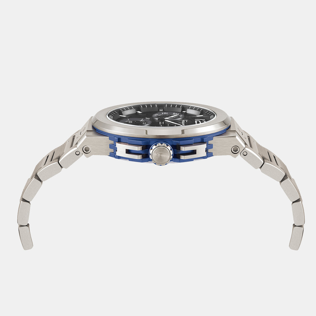 Ferragamo Men Round Black watch