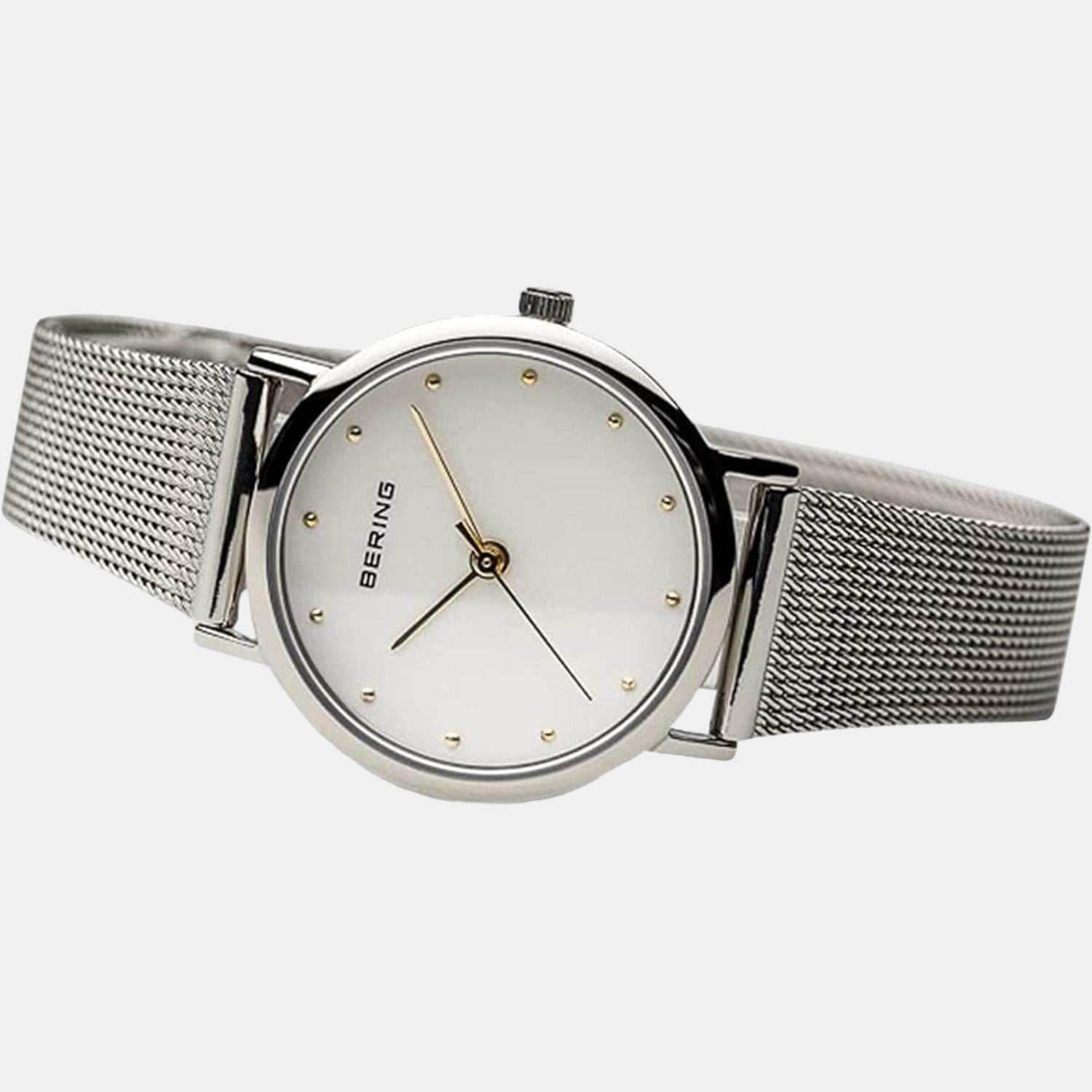 bering-stainless-steel-white-analog-female-watch-13426-001