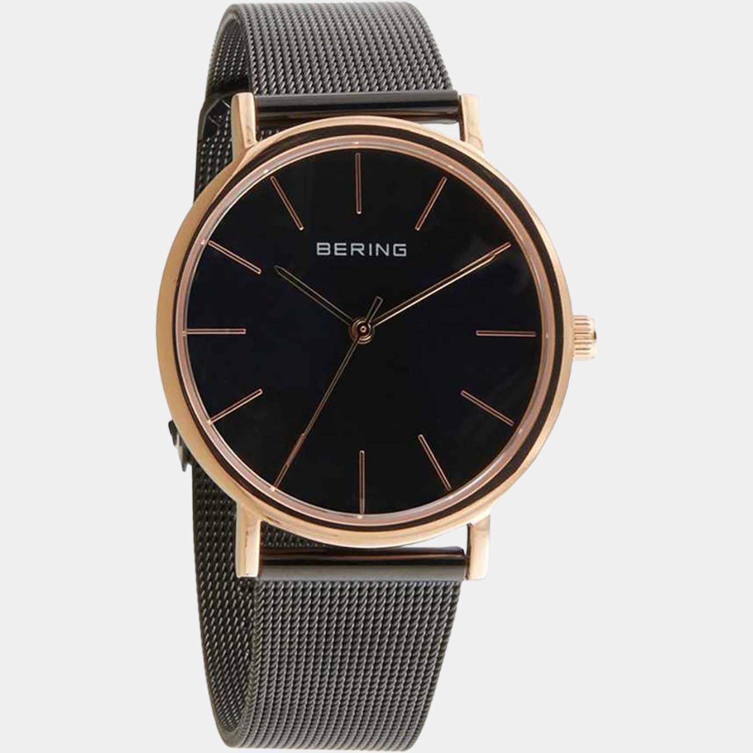 bering-stainless-steel-black-analog-female-watch-13436-166