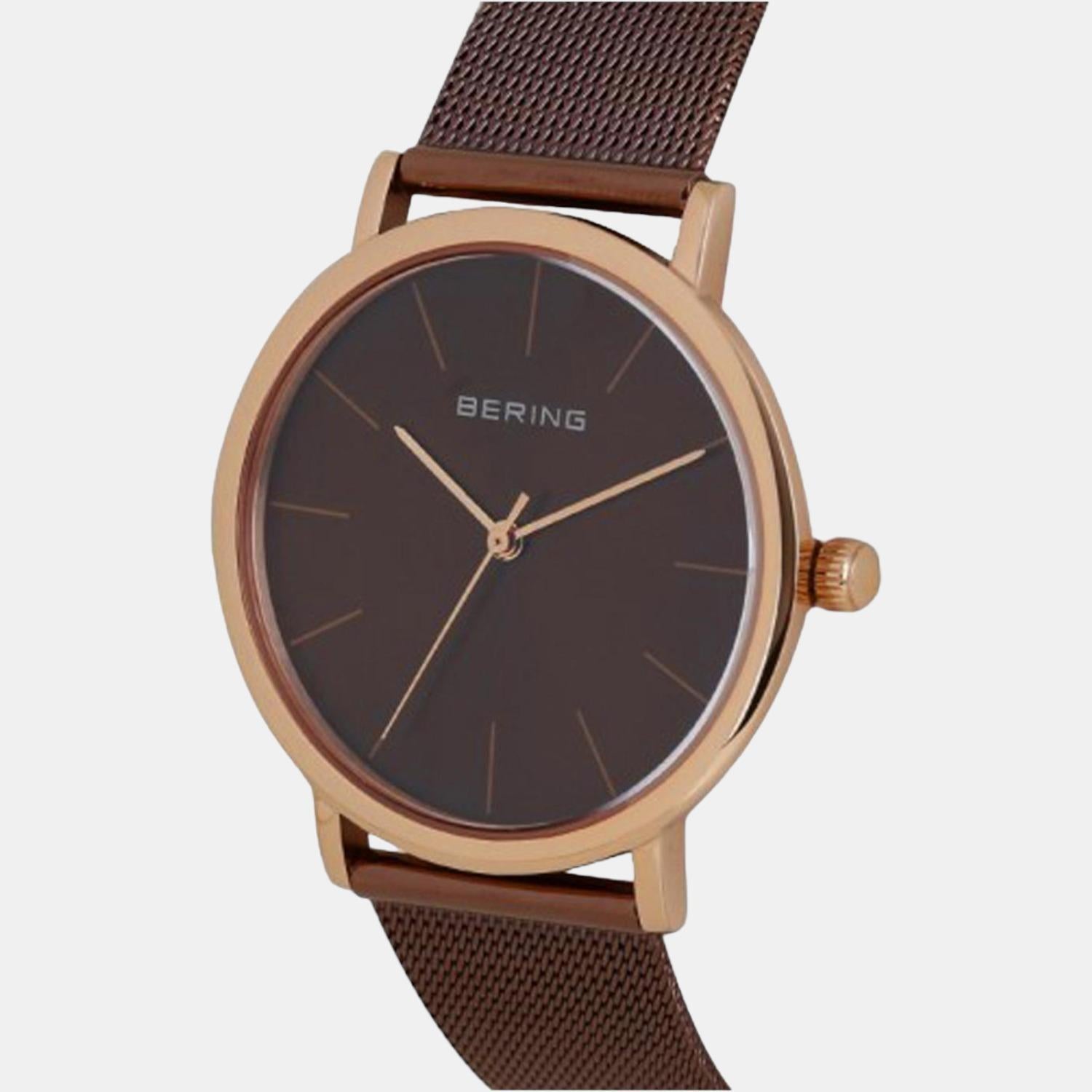 Bering Stainless Steel Round watch